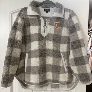 UT Vols Plaid Sherpa Pullover